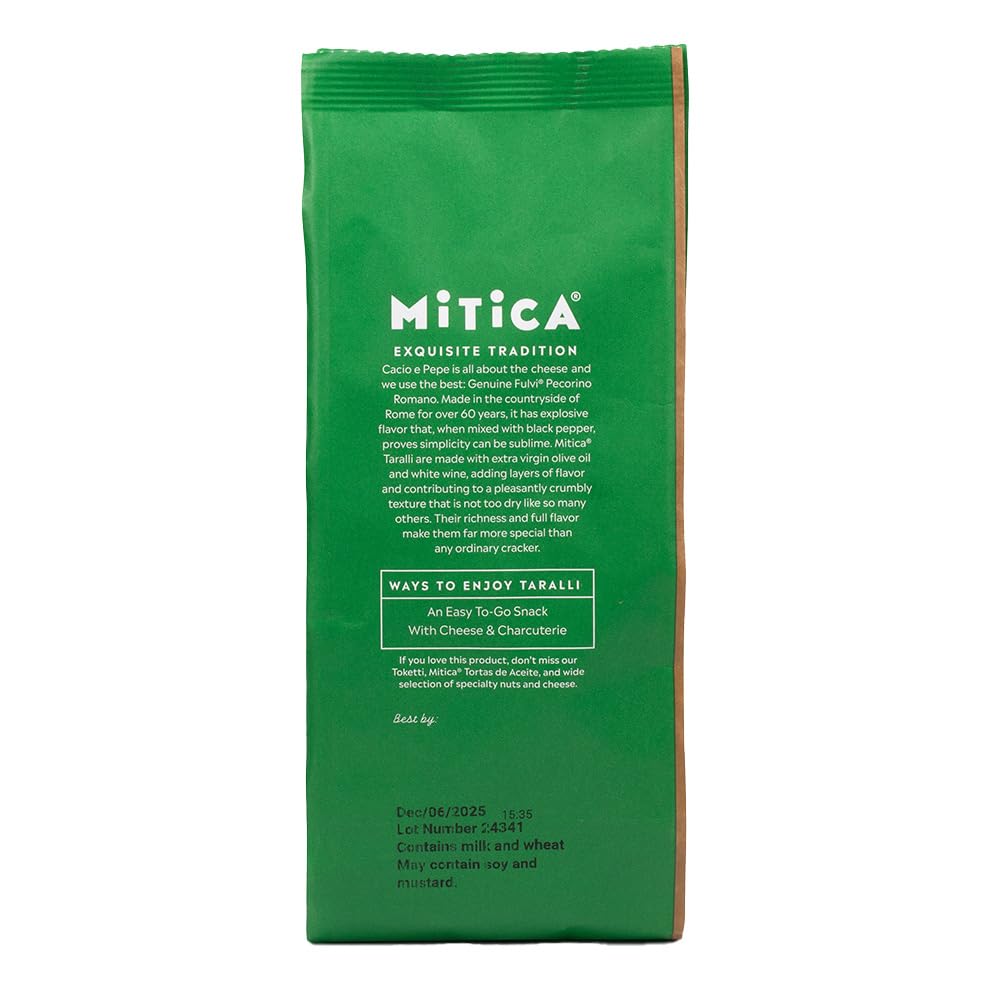 Mitica Taralli Cacio E Pepe, 8.81 OZ