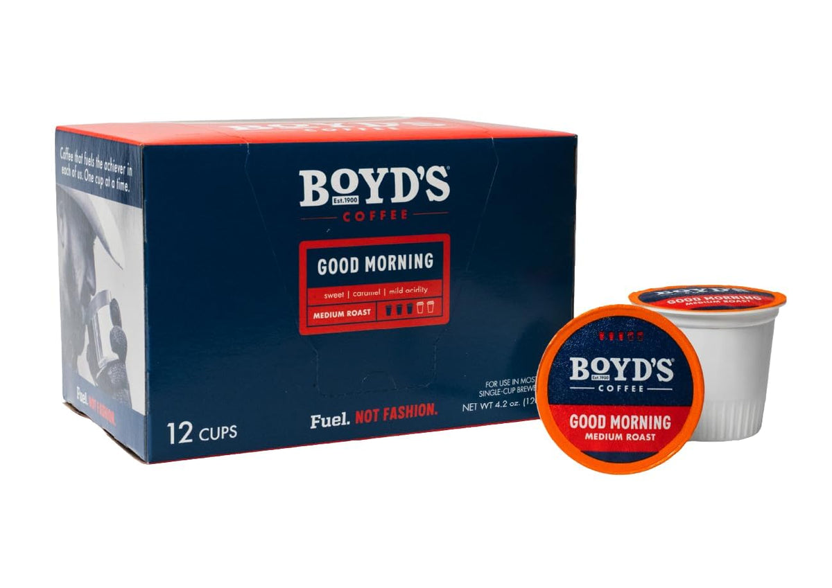 Boyd's Good Morning Coffee - Medium Roast - Single Cup (24 Count)