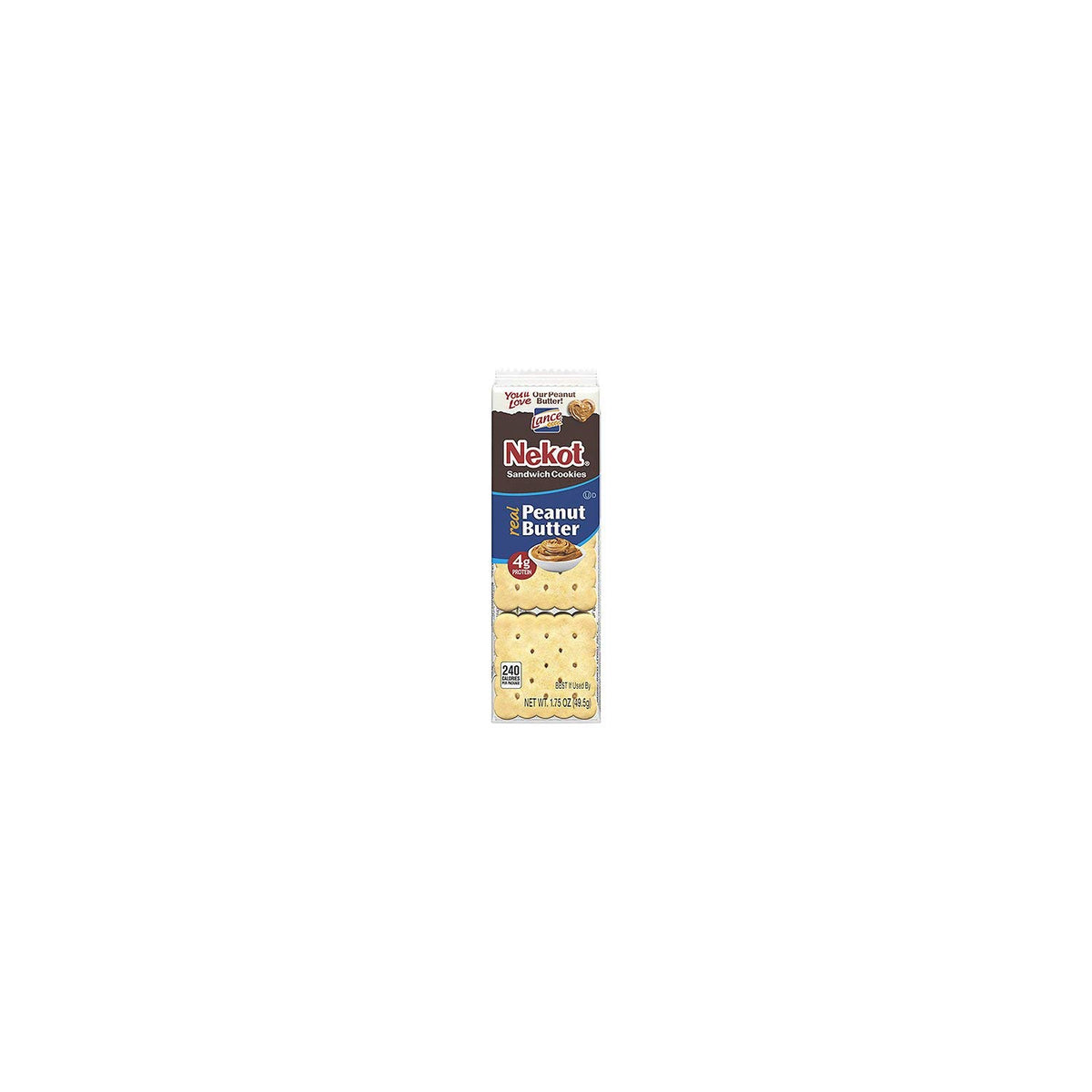 Lance Nekot Peanut Butter Cookies - 1.75 Ounce (Pack of 40)