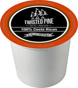 Twisted Pine Coffee 100% Costa Rican, Medium Roast, Single-Serve Cups for Keurig K-Cup Brewers, 12 Count