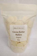Cocoa Butter Wafers, Organic, 8oz