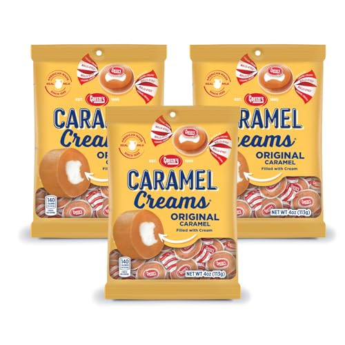 Goetze's Candy Vanilla Caramel Creams - 4 Ounce Bags - 3 Pack - Fresh from the Factory