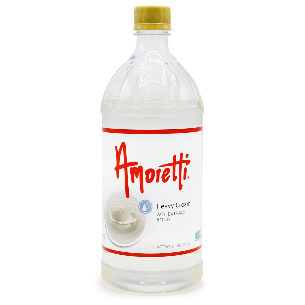Amoretti - Heavy Cream Extract Water Soluble 2 oz - Highly Concentrated & Perfect For Pastry, Savory, Brewing, and more, Preservative Free, Vegan