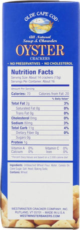 Olde Cape Cod - Oyster Crackers - Trans Fat - 8 oz.