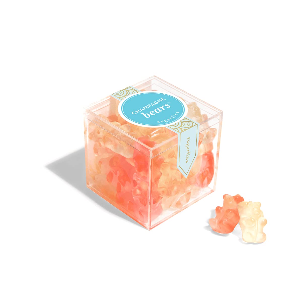 Sugarfina Champagne Bears Small Candy Cube, Gummy Bears, 3.3 oz, 1 Count