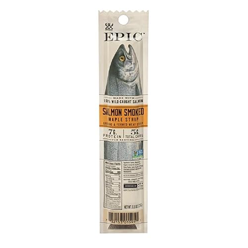 EPIC Smoked Salmon Snack Strip, 0.8 Ounce (Pack of 1)