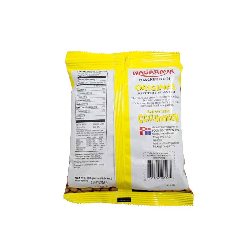 Nagaraya Cracker Nuts Original, 5.64 oz (Pack of 2)
