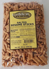 Golden Flavor - Salted Sesame Sticks - 30 oz bags (3 Pack)