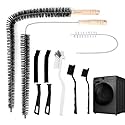 8-Piece Washing Machine Cleaning Brush Set, Dryer Vent Cleaner Kit, Front Load Washer Gasket Cleaner Brush, Crevice Gap Brush for Sink, Grout, Tile