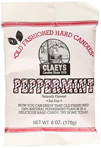 Claey's, Old Fashioned Hard Candy Peppermint, 6 Ounce Bag