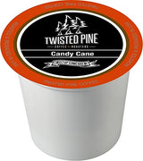 Twisted Pine Coffee Candy Cane, Flavored Coffee, Single-Serve Cups for Keurig K-Cup Brewers, 80 Count