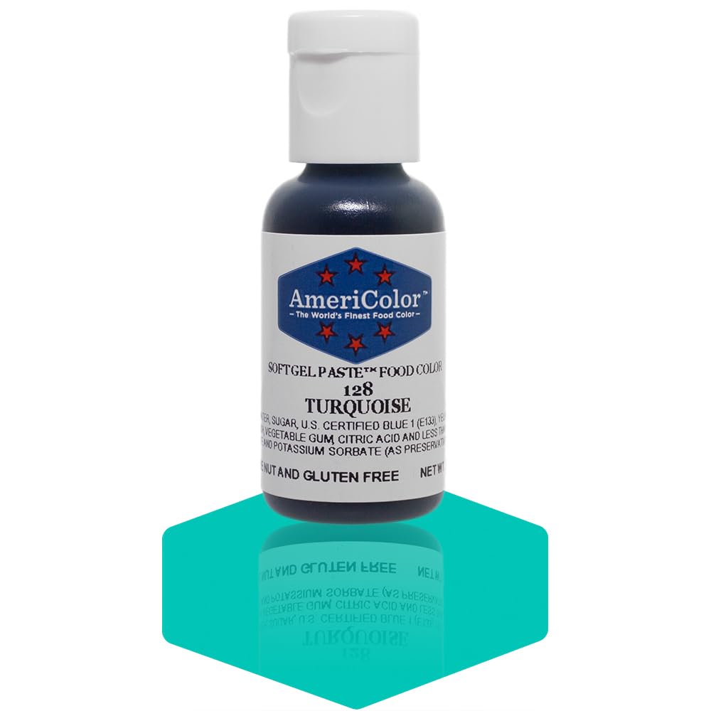 Americolor Soft Gel Paste Food Color, Turquoise