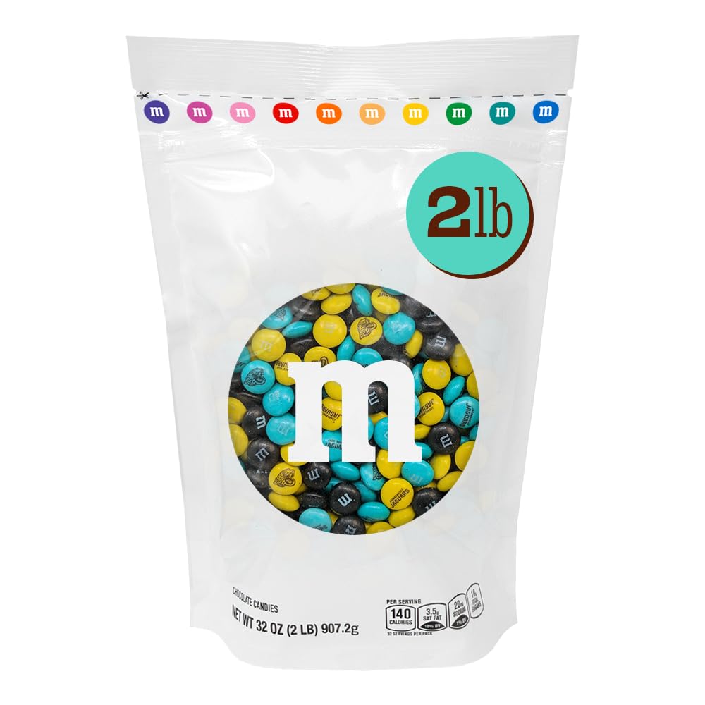 M&M'S NFL Jacksonville Jaguars Milk Chocolate, 2 lb Bulk Bag
