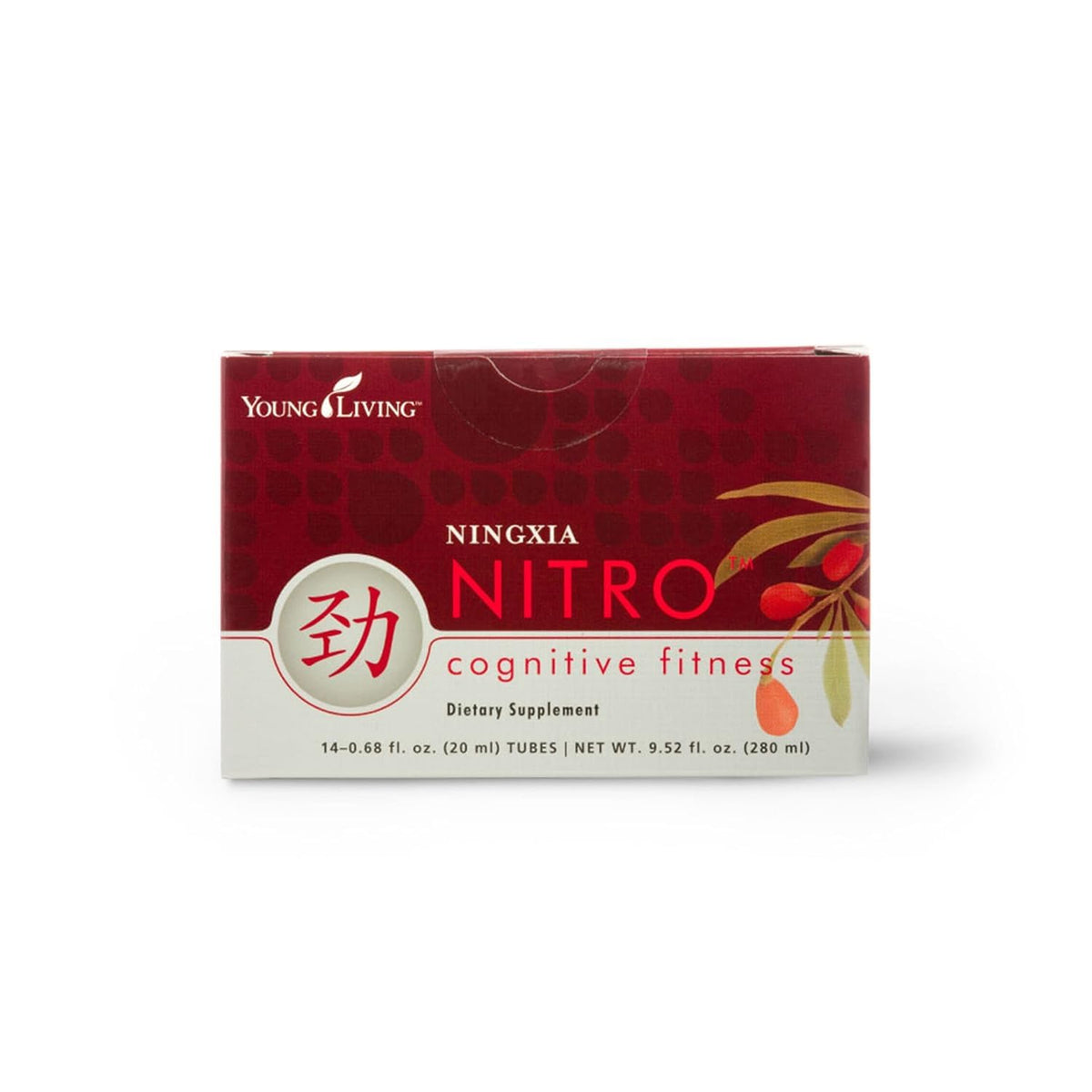 Young Living NingXia Nitro | 1 Pack (14 Sachets) | Energizing Wolfberry Drink with Green Tea & Korean Ginseng | Supports Focus, Energy & Physical