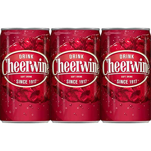 Cheerwine Soft Drink Cherry Soda Pop 6 pack cans 7.5oz