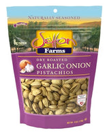 Pistachios Garlic Onion, In-Shell, 6 Oz. Bag, Kosher
