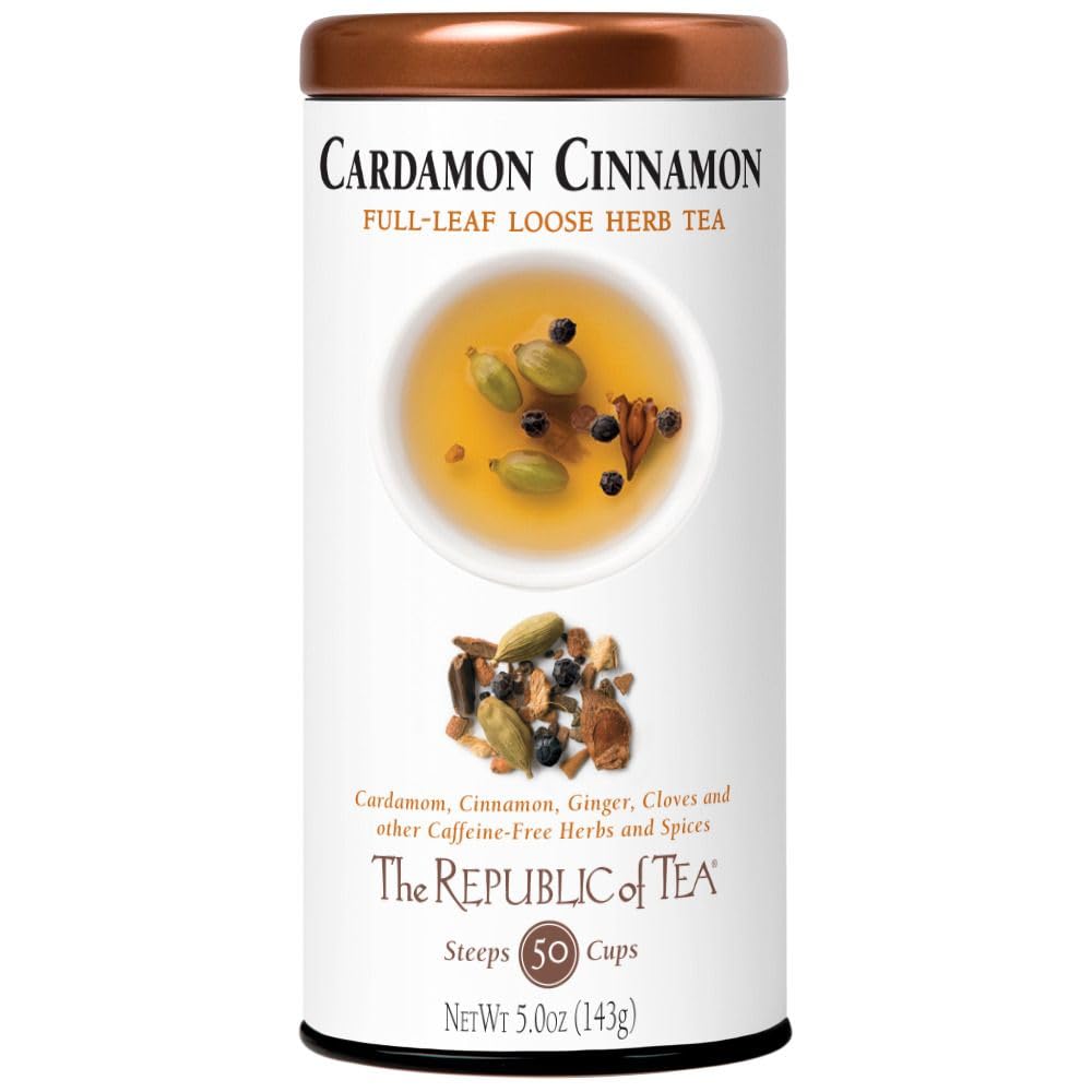 The Republic of Tea - Cardamon Cinnamon Herbal Full Leaf, 5 oz