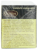 Celestial Seasonings Tea Herb Mandarin Orange Spice Bag, 20 ct