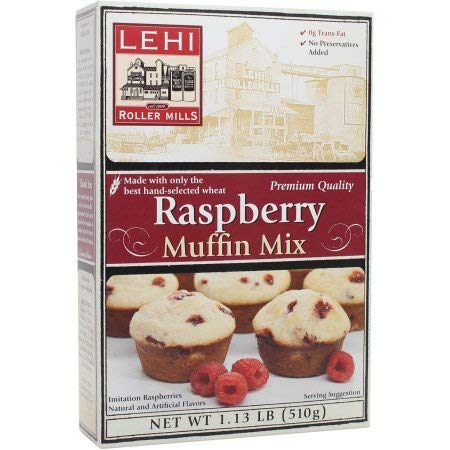 Lehi Roller Mills Raspberry Muffin Mix (Pack of 12)