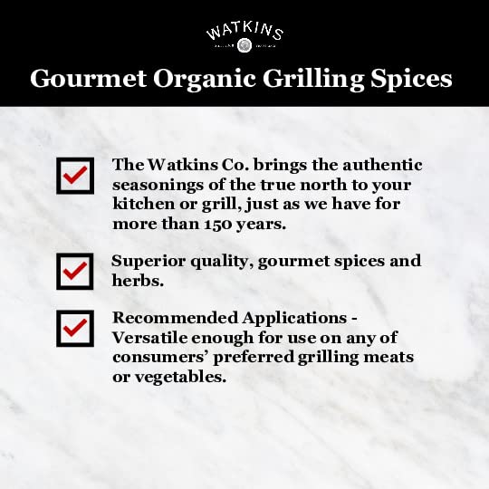 Watkins 1868 Organic Grilling Chili Lime Seasoning, Bulk 8.9 oz (Pack of 1)