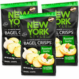 New York Style Garlic Bagel Crisps, 6 oz (Pack of 3)