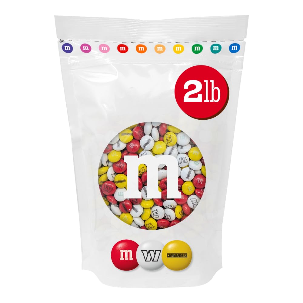 M&M'S NFL Washington Commanders Milk Chocolate, 2 lb Bulk Bag