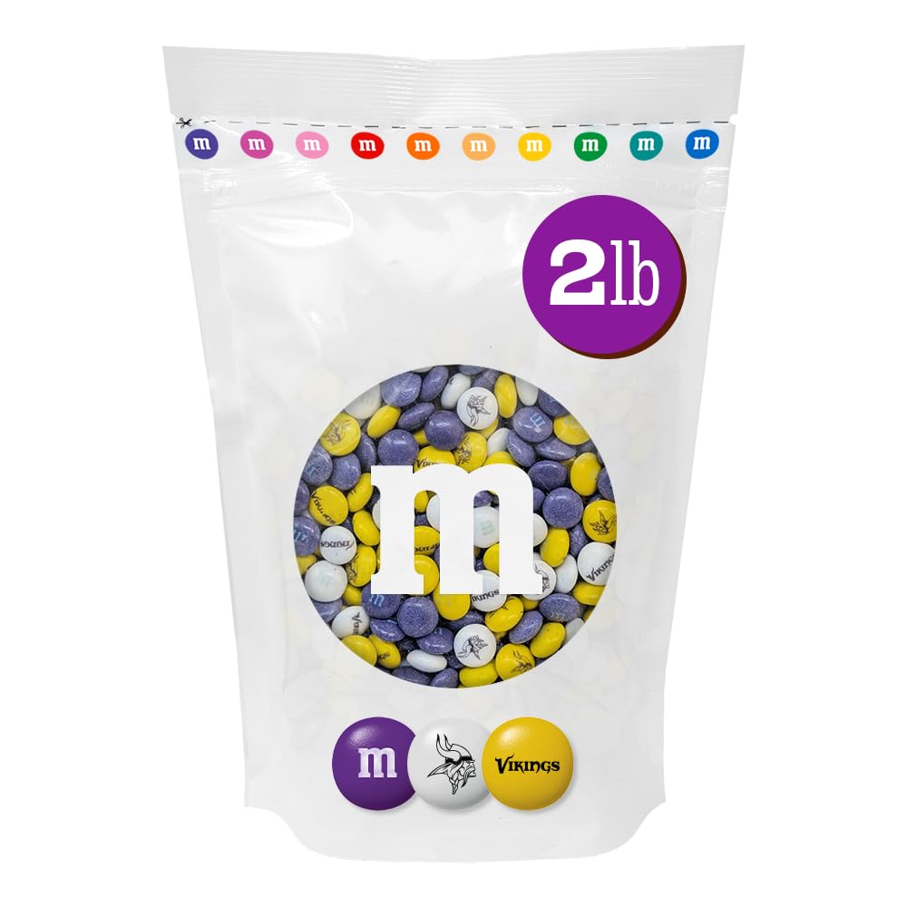 M&M'S NFL Minnesota Vikings Milk Chocolate, 2 lb Bulk Bag