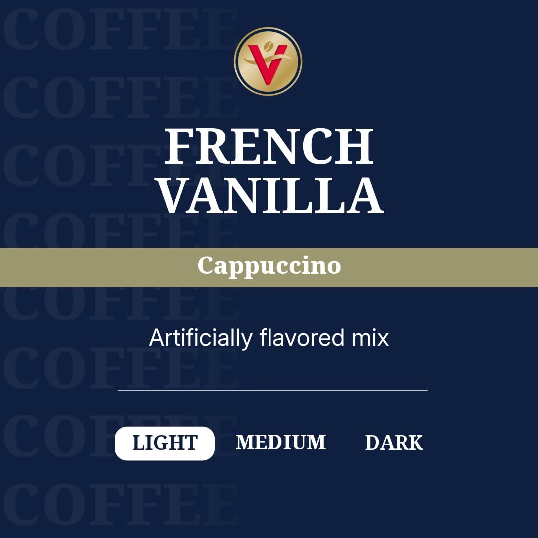 Victor Allen's Coffee French Vanilla Flavored Cappuccino Mix, 42 Count, Single Serve K-Cup Pods for Keurig K-Cup Brewers