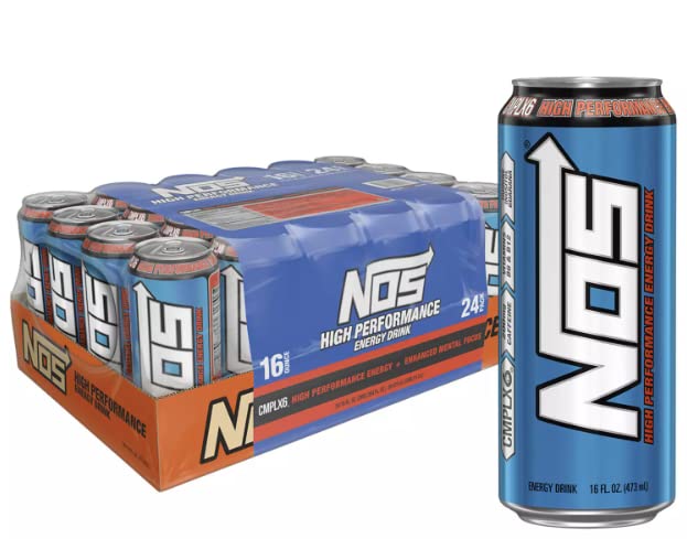 NOS High Performance Energy Drink 16 oz. cans, 24 pk. A1