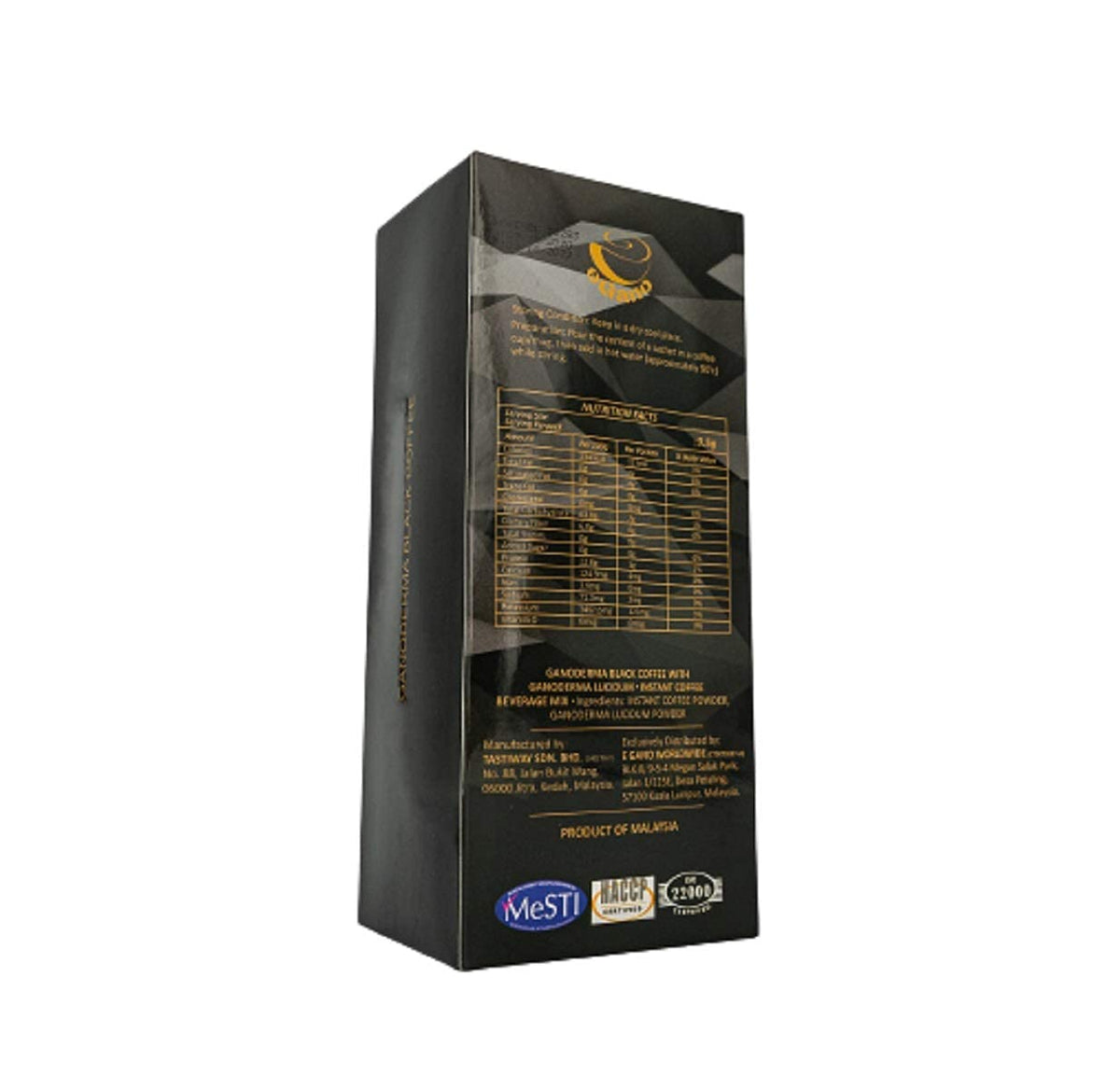 2 Boxes eGano Premium Ganoderma Black Coffee Instant Coffee With Ganoderma Lucidum Extract (3.5g x 30 Sachets / Box)