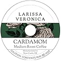 Cardamom Medium Roast Coffee (Single Serve K-Cup Pods) (Gourmet, Naturally Flavored, Whole Coffee Beans) (12 pods, ZIN: 571768)