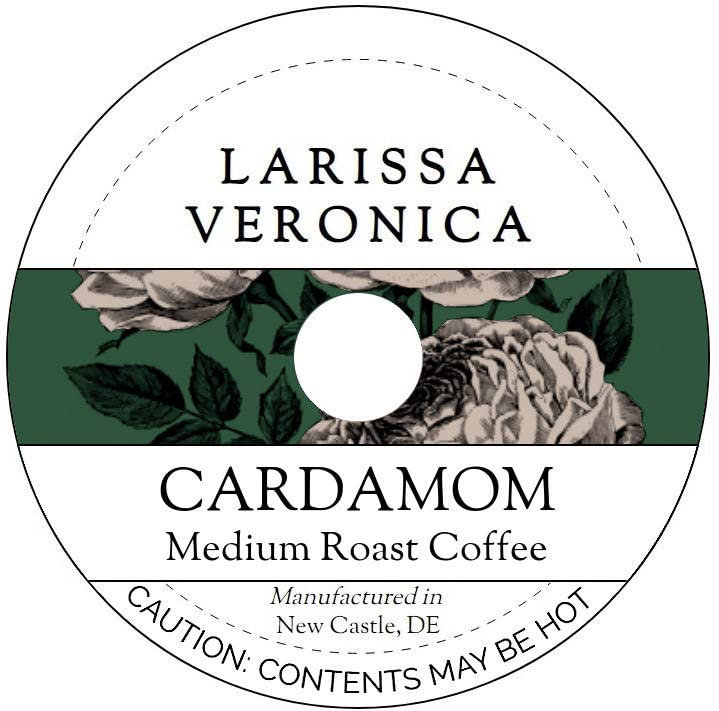 Cardamom Medium Roast Coffee (Single Serve K-Cup Pods) (Gourmet, Naturally Flavored, Whole Coffee Beans) (12 pods, ZIN: 571768)