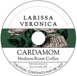 Cardamom Medium Roast Coffee (Single Serve K-Cup Pods) (Gourmet, Naturally Flavored, Whole Coffee Beans) (12 pods, ZIN: 571768)