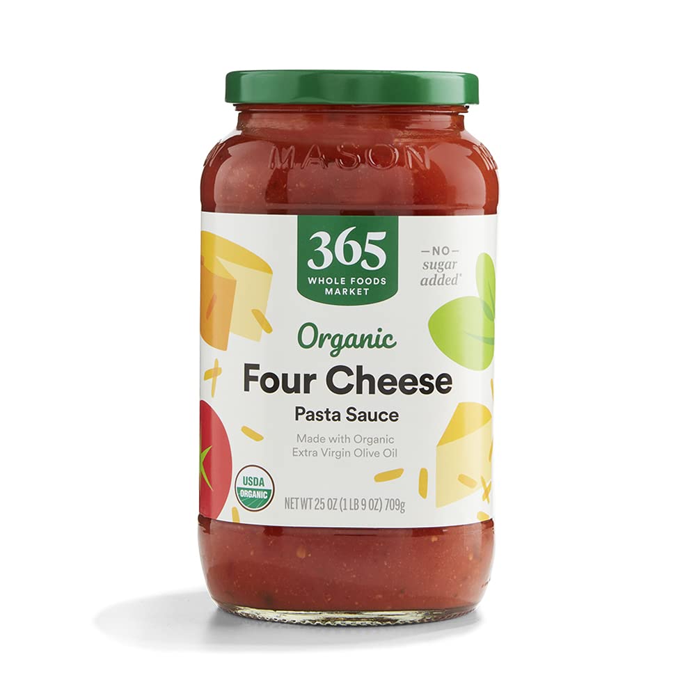 365 by Whole Foods Market, Organic 4 Cheese Pasta Sauce, 25 Ounce