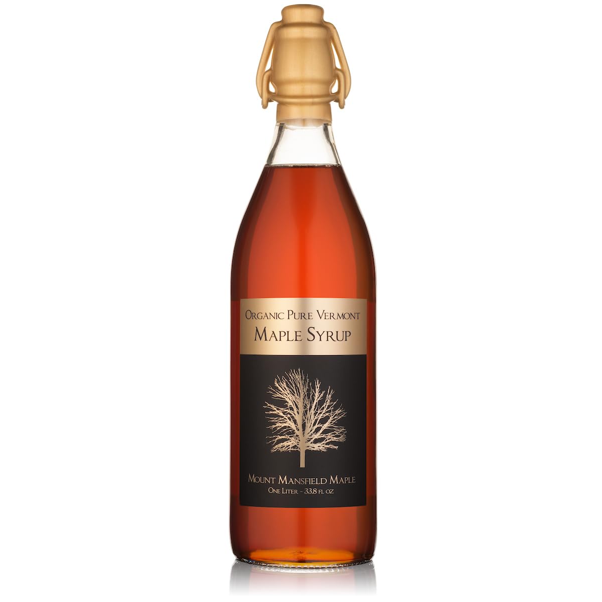 Organic Pure Vermont Maple Syrup In Old-Fashioned One Liter