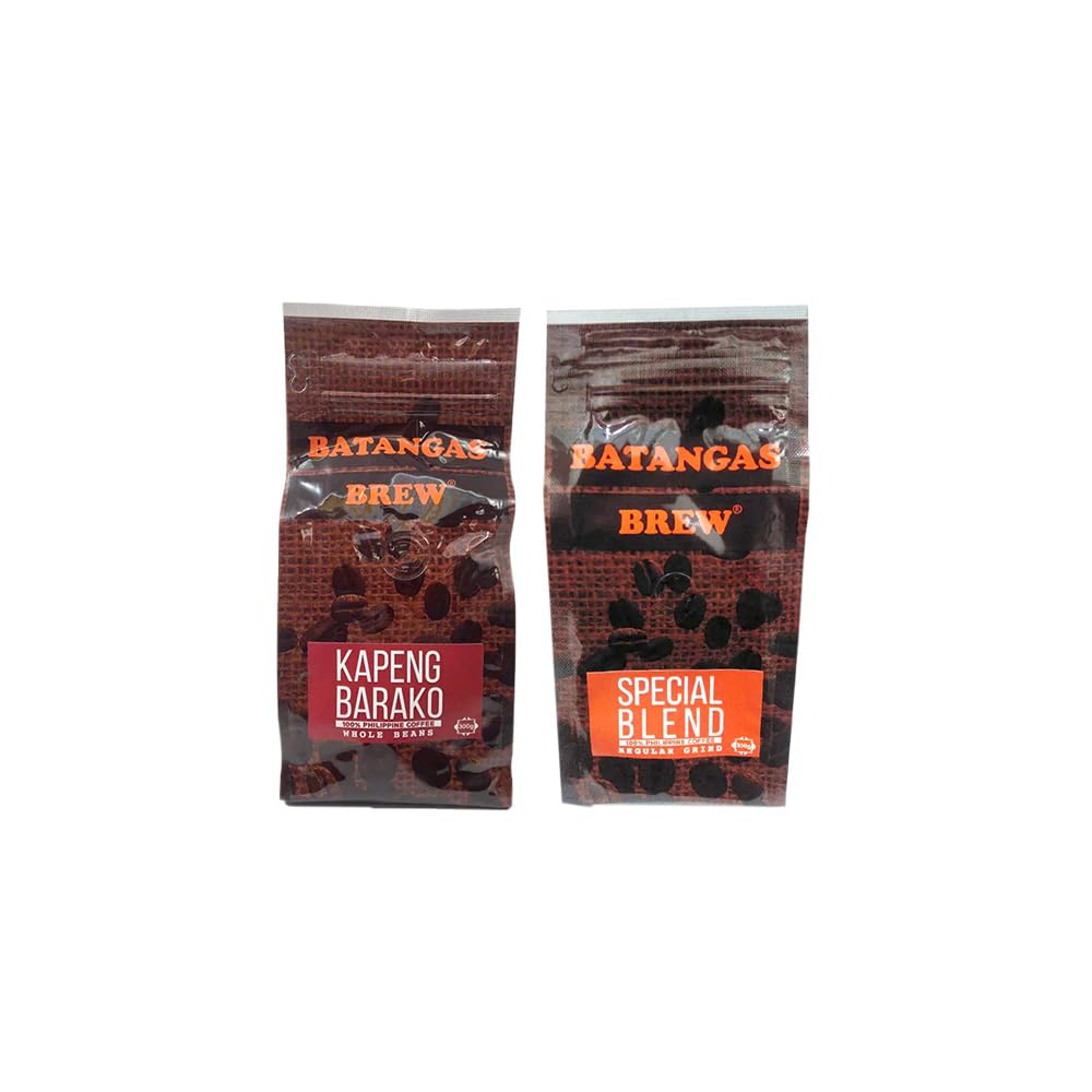 Batangas Brew Kapeng Barako Whole Beans 300g and Kapeng Barako Special Grind 300g, Batangas Roast Coffee Made in the Philippines