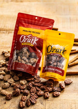 OZARK NUT ROASTERS, Praline Pecans, Sweet & Creamy French-Inspired Gourmet Snacks, World-Class Gourmet Candied Nuts, Resealable Pack (14 oz)