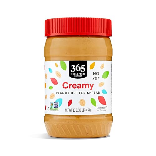 365 by Whole Foods Market, Creamy Peanut Butter Spread, No Stir, 16 Ounce