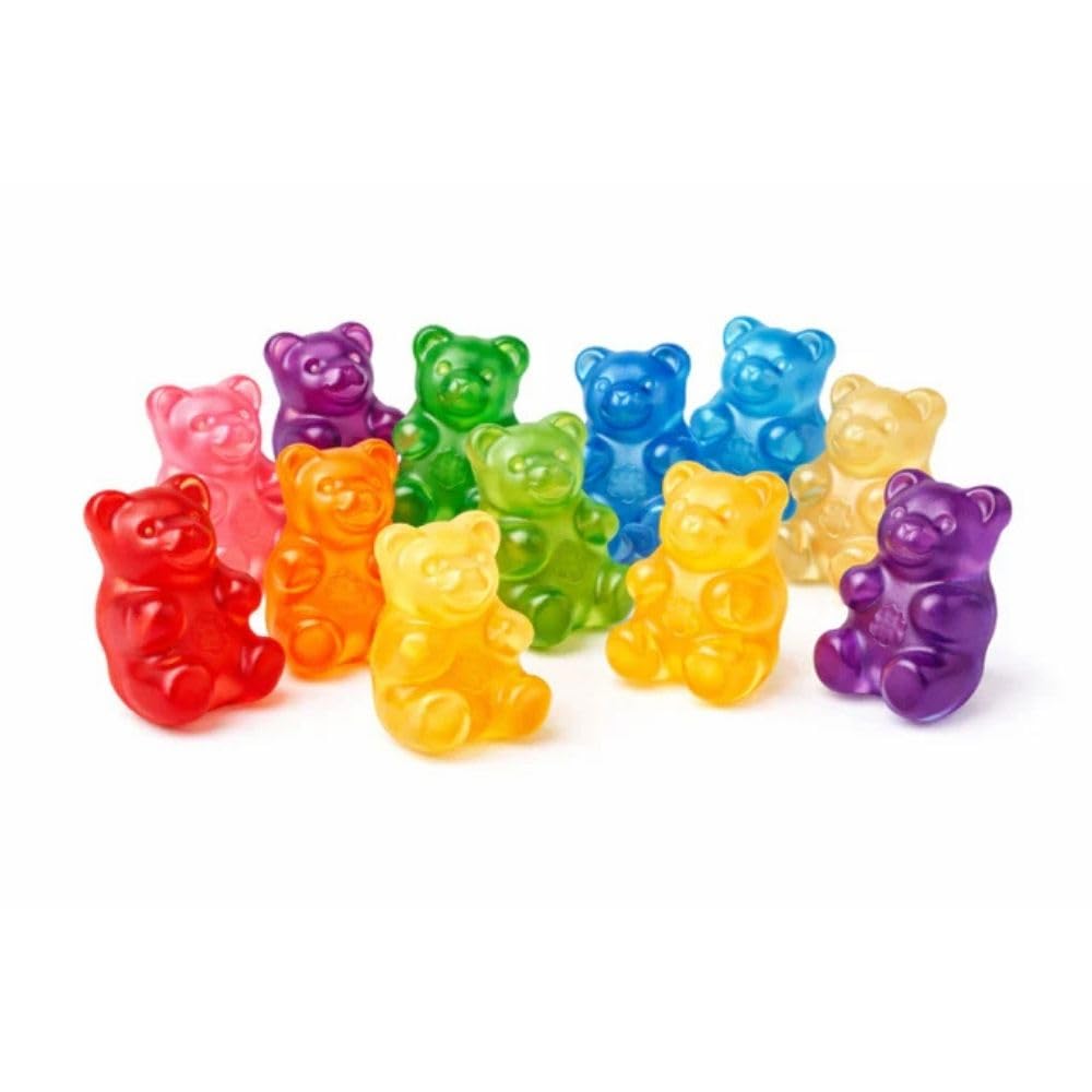 Assorted Gummy Bears Candy, Soft and Chewy Fruit Flavored Bears, Bulk Mix - 5 lb (Approx. 650 pieces)