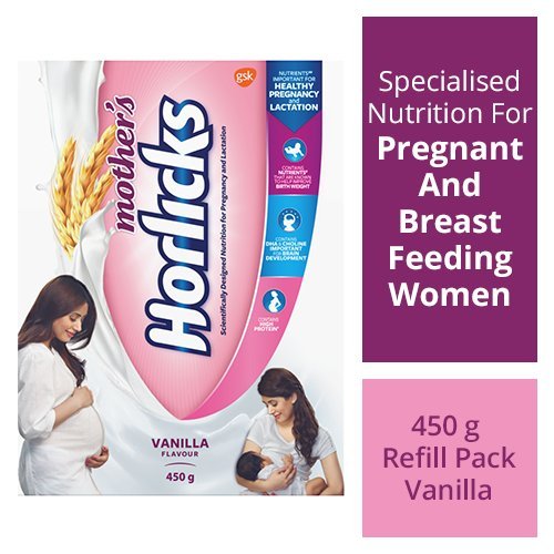 Mother's Horlicks Health and Nutrition Drink - 450 g Refill Pack (Vanilla Flavor)