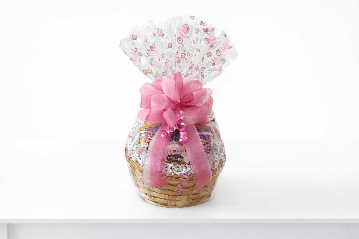 Customizable Gift Basket stuffed with chocolates cookies snacks and candies by MISTERGIFTBASKET.COM Hand-crafted for women men client sympathy