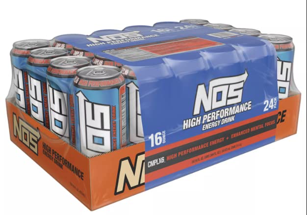 NOS High Performance Energy Drink 16 oz. cans, 24 pk. A1