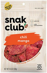 Snak Club Chili Mangos, 4.5 Ounce 6 Count (Pack of 1)
