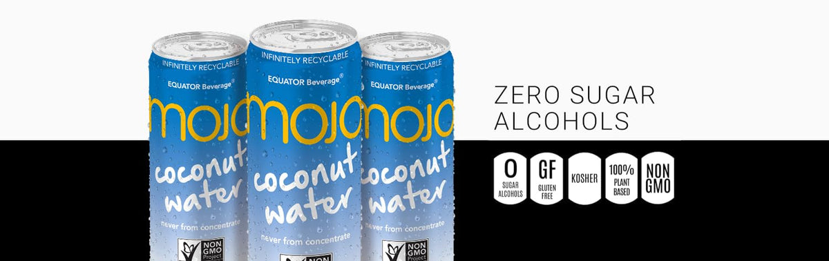 MOJO Coconut Water | Hydration Drink & Sports Drink | Electrolytes Beverage | Vitamin B & C | Hydration Drink for Skin & Body | 11.1 Oz (Pack Of 12)