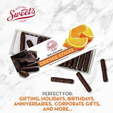 Sweet Candy Company Dark Chocolate Orange Sticks - Gourmet Chocolate Covered Sticks, Chocolate Fruit Flavored Sticks, Gift Idea for Holidays, Gluten
