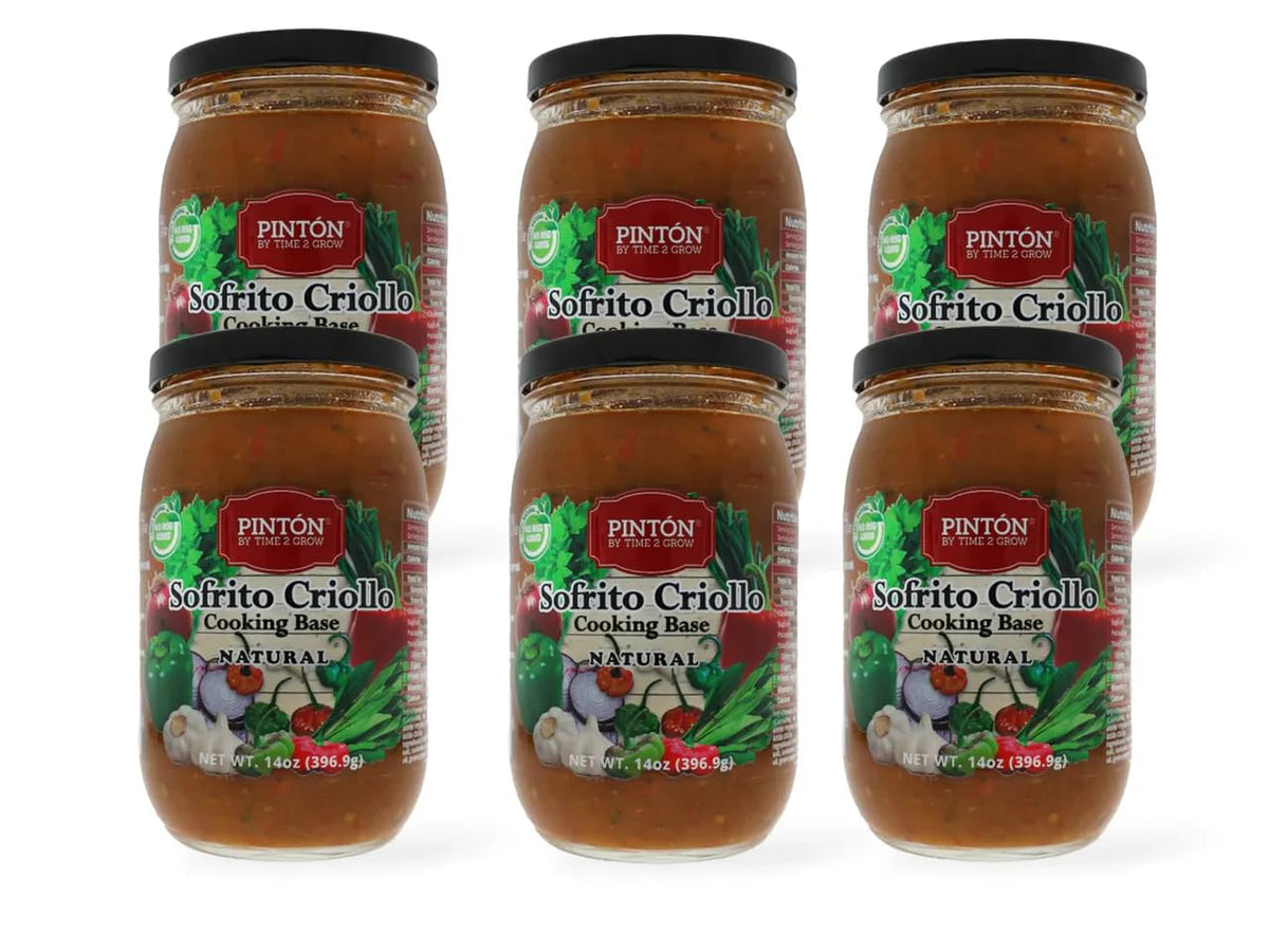 PINTON Sofrito Criollo, Traditional Caribbean Cooking Base, All Natural (6)