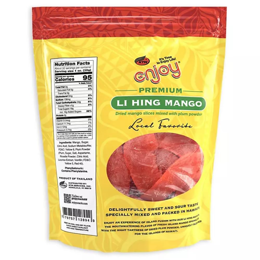 Enjoy Li Hing Mango-2.5lbs/40oz Jar