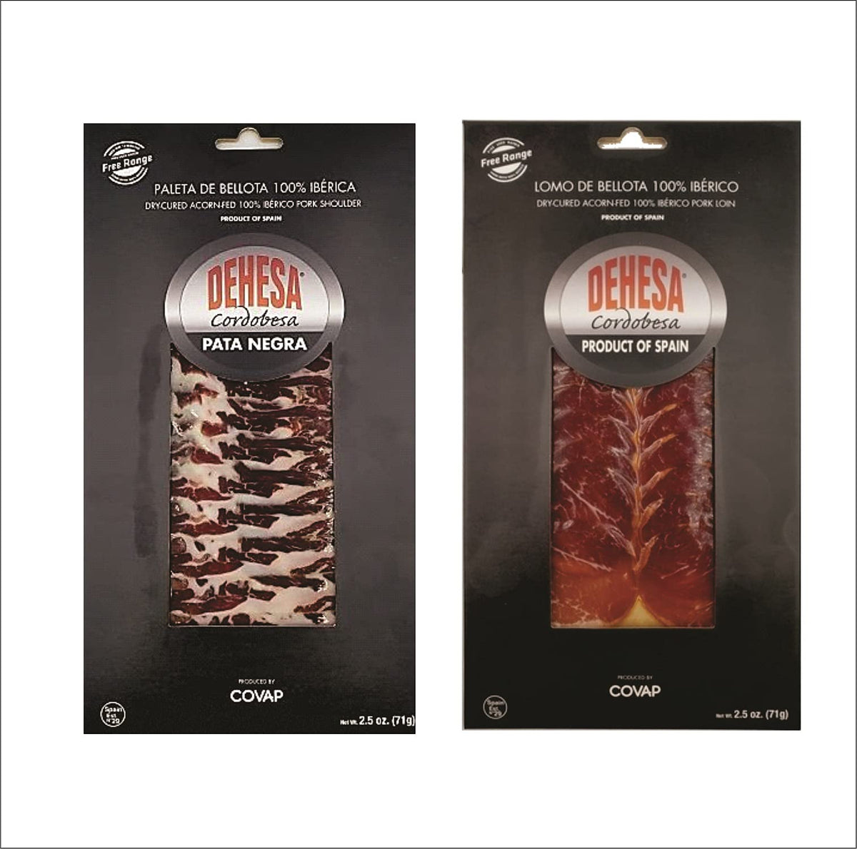 Loin + Shoulder | Dry-Cured Acorn-Fed 100% Iberico | 3oz/ea | Pack of 1