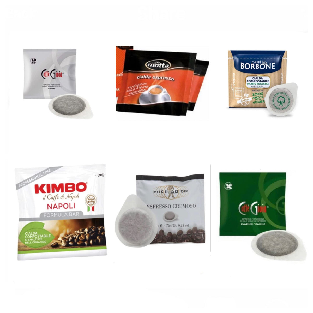 Espresso Pod Sampler Variety Pack ESE Pods 60 Count