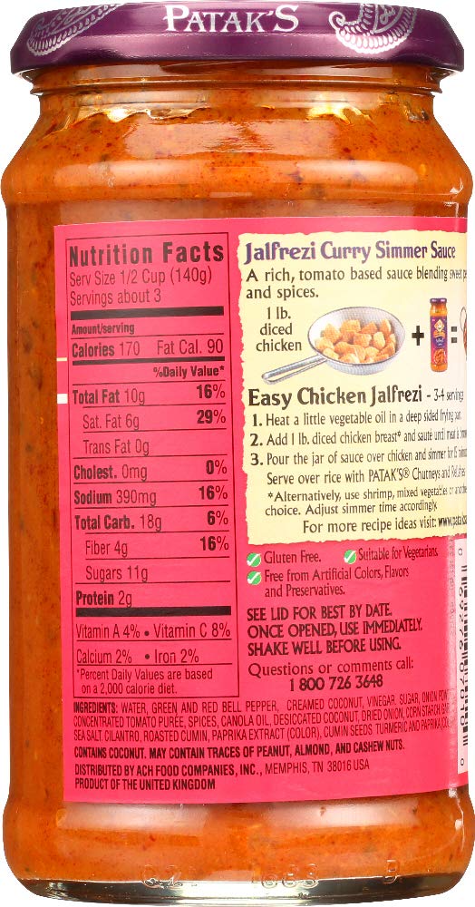 Patak's Cooking Sauce Jalfrezi Mild Curry (6x15Oz)
